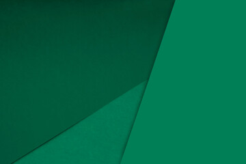 Plakat Dark and light, Plain and Textured Shades of green papers background lines intersecting to form a triangle shape