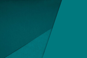 Dark and light, Plain and Textured Shades of blue green papers background lines intersecting to...