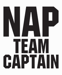 Nap Team Captainis a vector design for printing on various surfaces like t shirt, mug etc.
