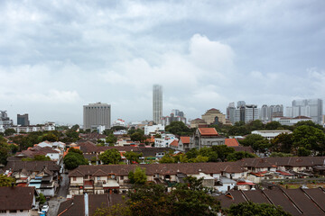 Komtar, a 65-storey high rise tower in Georgetown, one of the most prominent landmarks in Penang, completed in 1986 and it is still the tallest building in town.