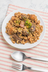 ビーフシチューのリゾット