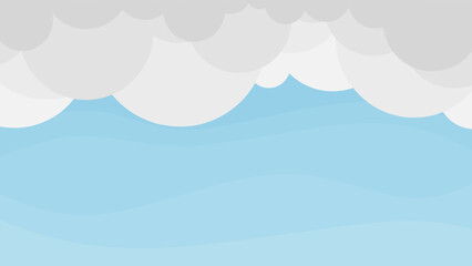 Obraz premium blue clear sky background with clouds