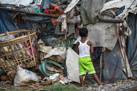 Slum Area At Dhaka, Bangladesh