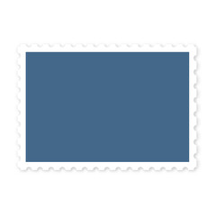Rectangle template for postage stamp, vector illustration.