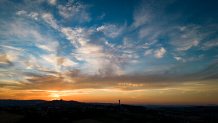 Obraz premium shades of colors at sunset