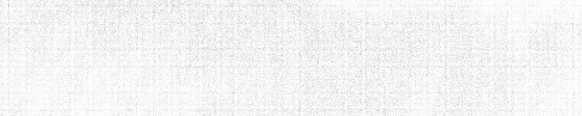 White And Grey Halftone Dotted. Panoramic Background. Abstract Polka Dots Pattern. Pop Art Style Backdrop. Wide Horizontal Long Banner. Vector Illustration, Eps 10. 