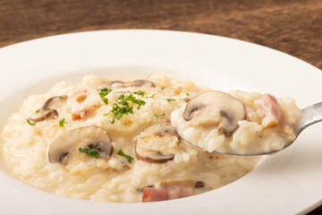きのこチーズリゾット
