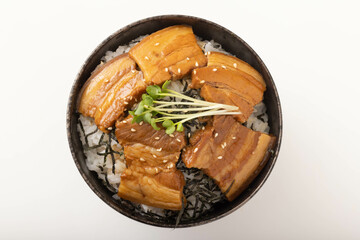 豚角煮丼