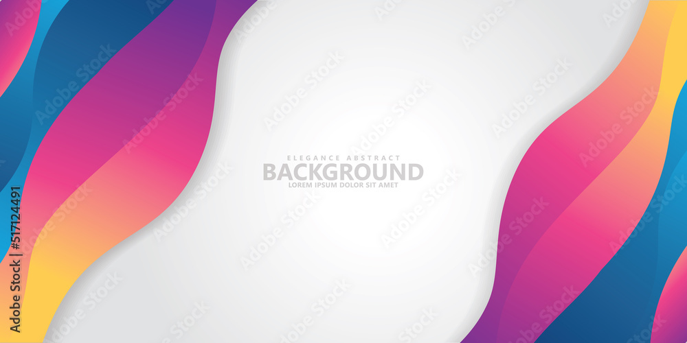 Poster abstract background with wave style and dynamic colorful effect. modern texture pattern background. 