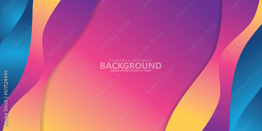 Poster abstract background with wave style and dynamic colorful effect. modern texture pattern background. 