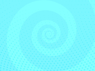 Cyan Swirl Dotted Pattern Background.