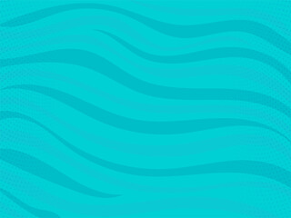 Turquoise Wave Dotted Pattern Background.