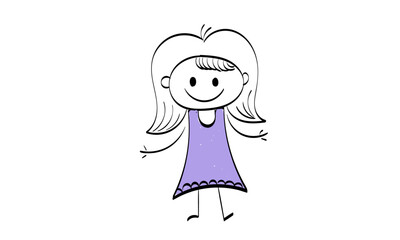 Funny Kid design over white background. use as poster, card, flyer, banner or T Shirt