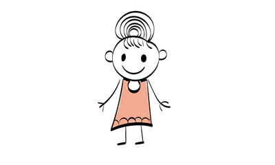 Funny Kid design over white background. use as poster, card, flyer, banner or T Shirt