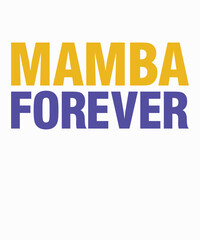 Mamba Foreveris a vector design for printing on various surfaces like t shirt, mug etc. 