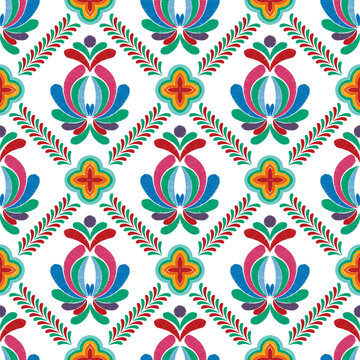 Abstract motif ethnic seamless pattern design. Aztec fabric carpet mandala ornaments textile decorations wallpaper. Tribal boho native turkey African traditional embroidery vector background 