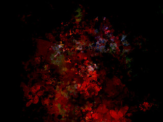 赤い幻想的な水彩テクスチャ背景	