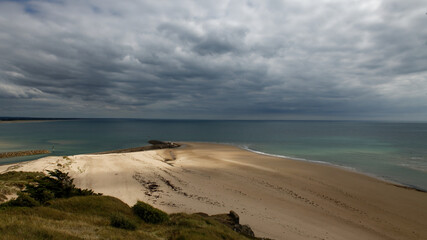Normandie-Manche-Cotentin- plage et relief côtier