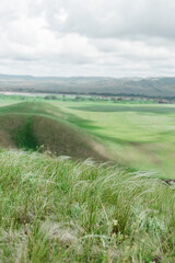 Obraz premium mountains nature and green fields