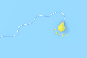 3D ideas background. 3D rendering.