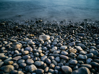 Pebble stone beach