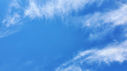 blue sky with clouds cloudscape air
