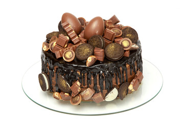 chocolate cake with chocolate dessert delicious