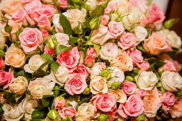 Obraz na płótnie Canvas bouquet of roses flowers rose flraol