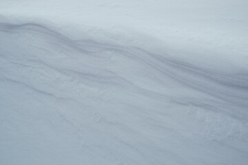 Abstract blur blue bokeh. Natural Winter Christmas background with heavy snowfall, snowflakes