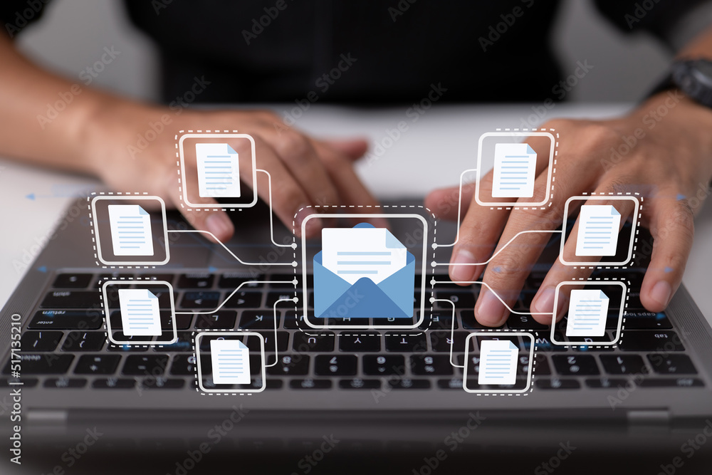 Leinwandbilder IT professionals utilize a Document Management System (DMS), an online documentation database, and process automation to manage files.