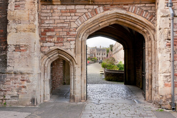 Obraz premium Vicar's Close, City of Wells, Somerset, England