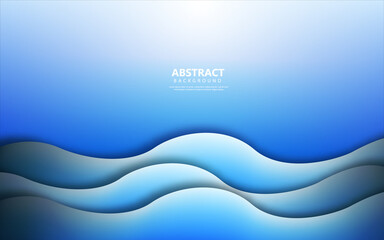 Abstract blue waves water background