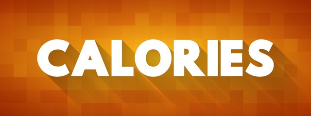 Calories text quote, concept background