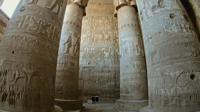 Ancient Egyptian temple in Dendera