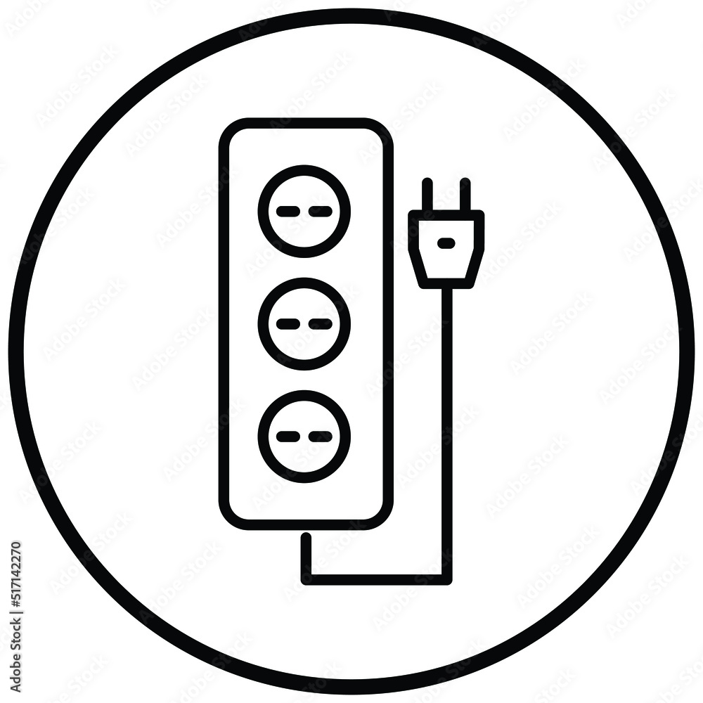 Canvas Prints extension cord icon style