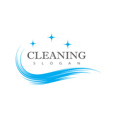 cleaning clean service logo icon vector template