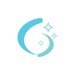 Fototapeta premium cleaning clean service logo icon vector template