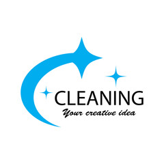 cleaning clean service logo icon vector template