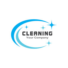 cleaning clean service logo icon vector template