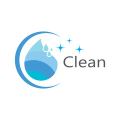 cleaning clean service logo icon vector template