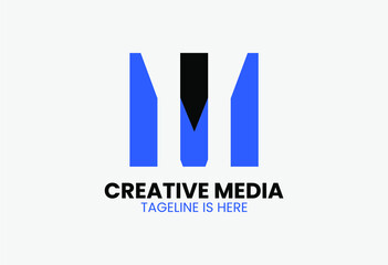 3M Media Creative logo concept