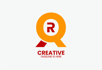 QR Creative logo template. Q & R Logotype