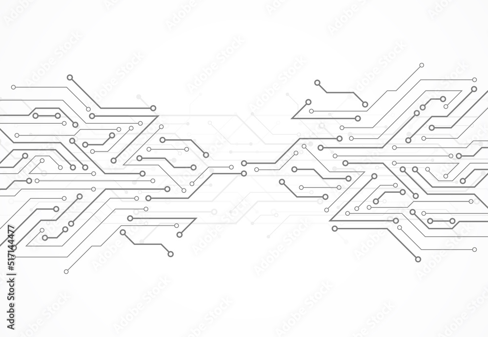 Poster abstract digital background with technology circuit board texture. electronic motherboard illustrati