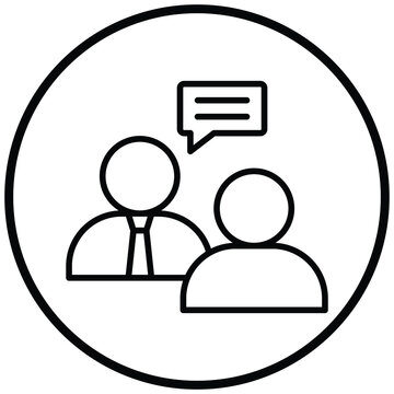 Follow Up Interview Icon Style