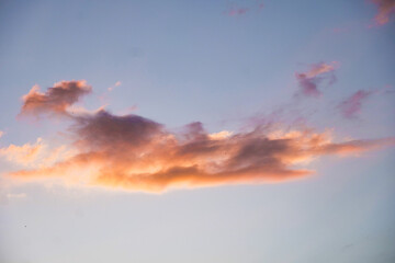 Nuage de couché de soleil 