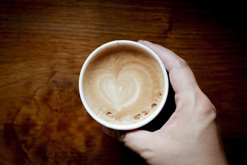 hot cofffee, cappuccino coffee or latte coffee or mocha coffee