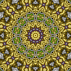 3d effect - abstract polygonal geometric fractal pattern 