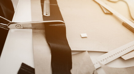 scissors cutting fabric