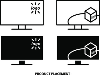 Product placement icon , vector illustration