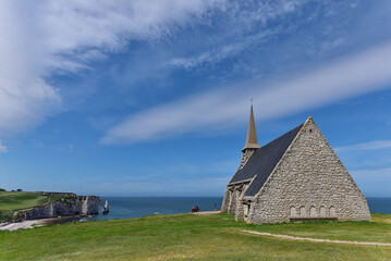 Frankreich - Normandie - Étretat - Kapelle Notre-Dame de la Garde